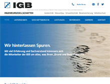 Tablet Screenshot of igb-ingenieure.de
